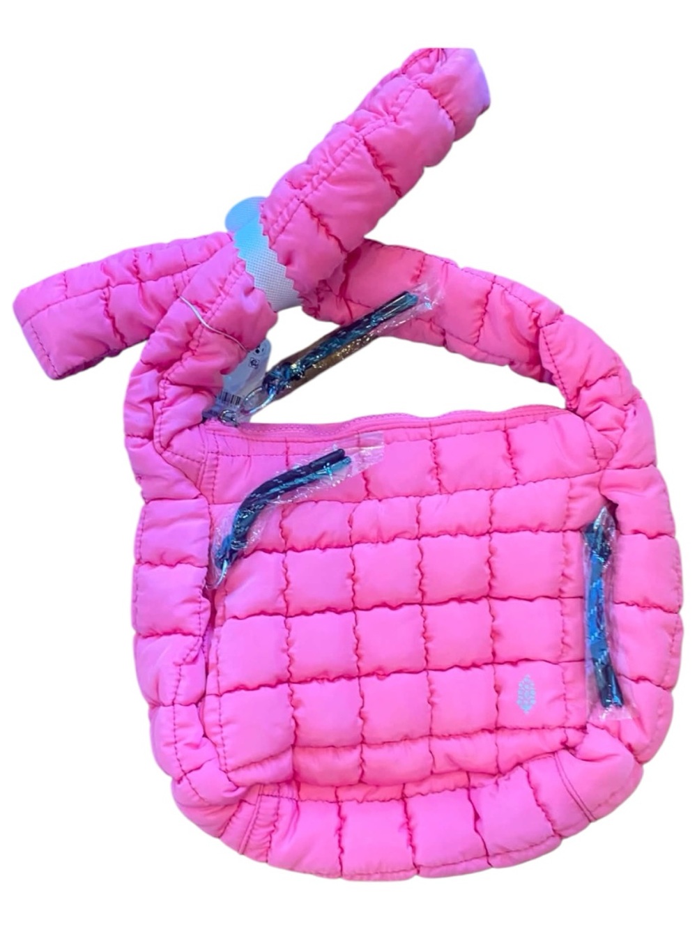 NWT Free People Carry All Bag BUMBLE GUM PINK - Picture 2 of 5